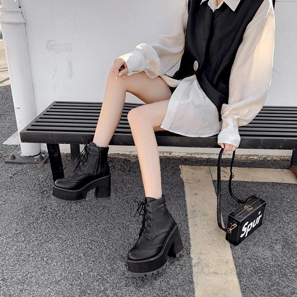 women snow boots new fashion lace up boots autumn platform ankle women thick heel platform shoes fur lja934, Black
women snow boots new fashion lace up boots autumn platform ankle women thick heel platform shoes fur lja934, Black