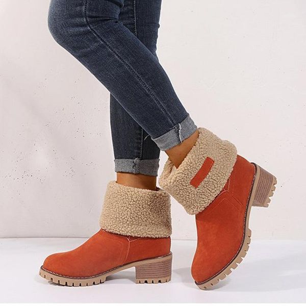 2020 winter thick-heeled high-heeled snow boots two wear plus velvet warm women's boots mid-tube cotton shoes1, Black
2020 winter thick-heeled high-heeled snow boots two wear plus velvet warm women's boots mid-tube cotton shoes1, Black