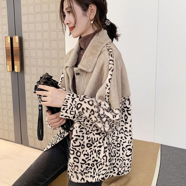 women's fur & faux women 2021 autumn winter fashion mink coats female leopard print casual jackets ladies thick warm overcoat outwear c, Black
women's fur & faux women 2021 autumn winter fashion mink coats female leopard print casual jackets ladies thick warm overcoat outwear c, Black