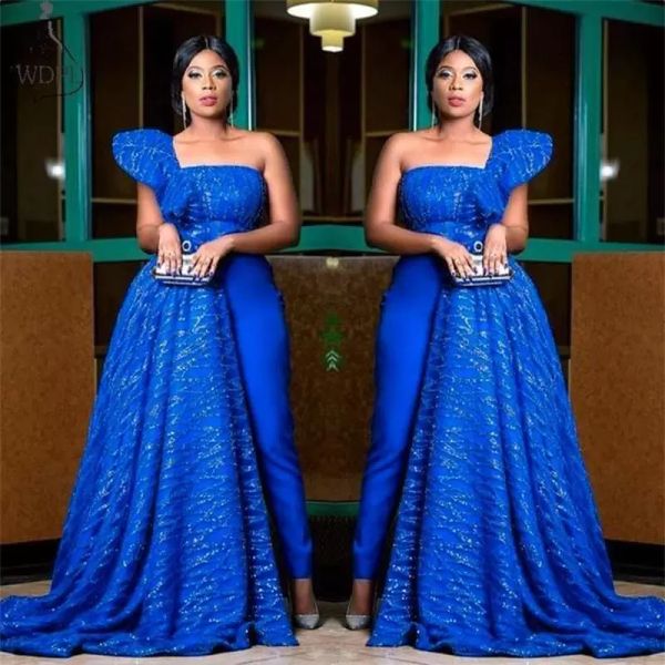 royal blue jumpsuit prom dresses one shoulder strap custom made sweep train sparkly sequins evening cocktail party gown plus size vestidos 2, Black
royal blue jumpsuit prom dresses one shoulder strap custom made sweep train sparkly sequins evening cocktail party gown plus size vestidos 2, Black