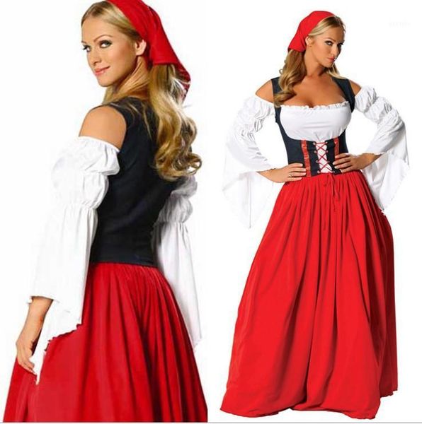 traditional ladies bavarian oktoberfest dirndl costume womens medieval serving wench long dress beer party outfit1, Silver
traditional ladies bavarian oktoberfest dirndl costume womens medieval serving wench long dress beer party outfit1, Silver