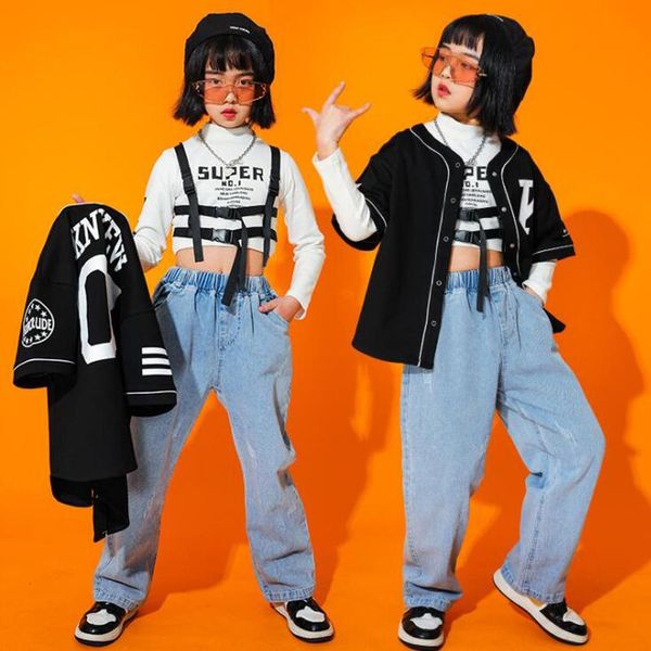 kids festival hip hop clothing sweatshirt loose jeans pants for girls jazz dance costumes ballroom dancing clothes wear, Black;red
kids festival hip hop clothing sweatshirt loose jeans pants for girls jazz dance costumes ballroom dancing clothes wear, Black;red