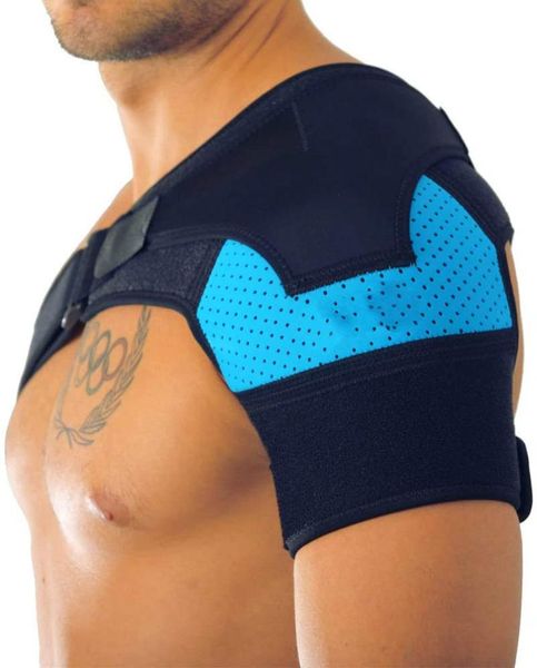 back support shoulder brace with pressure pad neoprene pain ice pack compression sleeve, Black;blue
back support shoulder brace with pressure pad neoprene pain ice pack compression sleeve, Black;blue