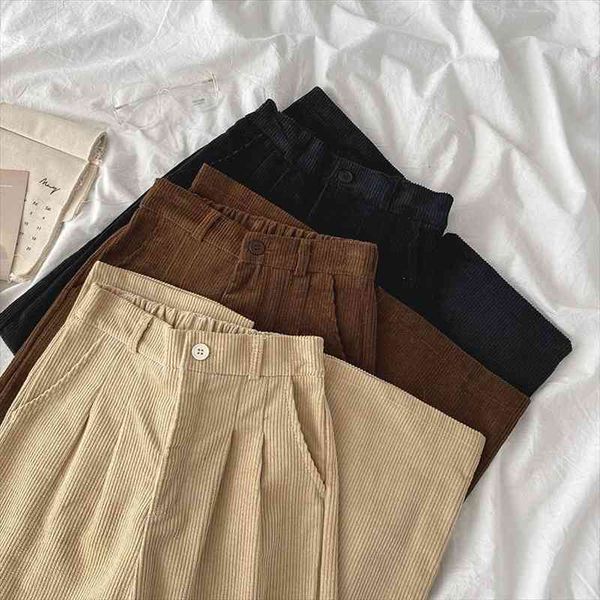spring corduroy long pant women casual high waist straight wide leg pants female harajuku coffee black fashion bottoms, Black;white
spring corduroy long pant women casual high waist straight wide leg pants female harajuku coffee black fashion bottoms, Black;white