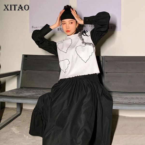 xitao heart vest women ruffles patchwork winter fashion new style v neck collar sleeveless pullover elegant match all zxr1310, Black;white
xitao heart vest women ruffles patchwork winter fashion new style v neck collar sleeveless pullover elegant match all zxr1310, Black;white