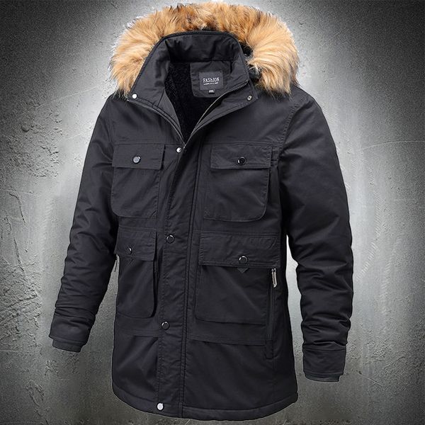 winter coats for men fur collar parkas outdoors multi-pockets warm coat outward cotton jacket 2020, Black
winter coats for men fur collar parkas outdoors multi-pockets warm coat outward cotton jacket 2020, Black
