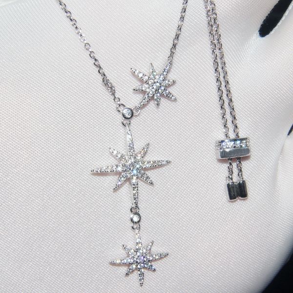 a family s925 sterling silver necklace female diamond studded m-shaped star clavicle chain personality first jewelry
a family s925 sterling silver necklace female diamond studded m-shaped star clavicle chain personality first jewelry