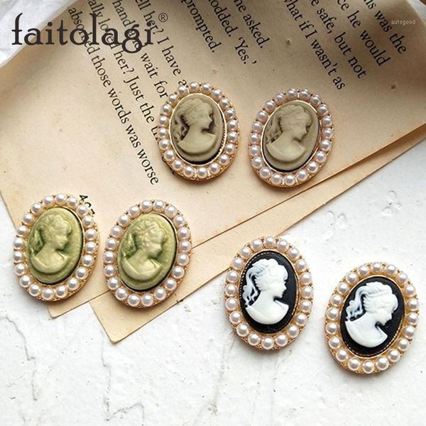 stud vintage carved portrait beauty earrings pearl lace beads oval geometric for women resin piercing ear jewelry1, Golden;silver
stud vintage carved portrait beauty earrings pearl lace beads oval geometric for women resin piercing ear jewelry1, Golden;silver