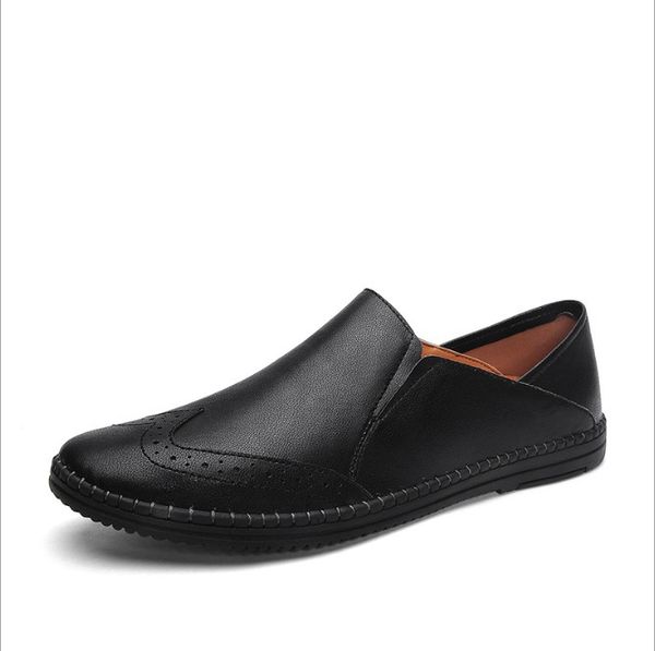 men genuine leather shoes spli-on casual party shoes light soft brogue mens loafers driving shoes zapatos hombre, Black
men genuine leather shoes spli-on casual party shoes light soft brogue mens loafers driving shoes zapatos hombre, Black