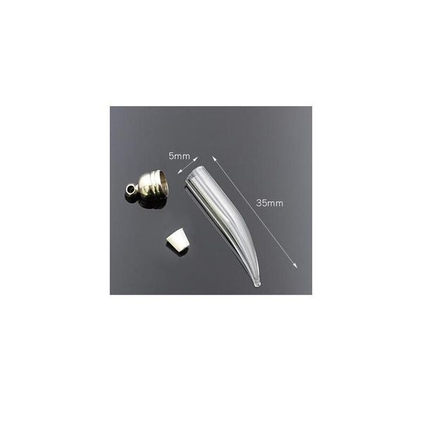 200pcs/lot 35x5mm mini empty pepper fang teeth glass vial pendant, glass pendant perfume oil necklace charm jewelry bbyzrc, Black
200pcs/lot 35x5mm mini empty pepper fang teeth glass vial pendant, glass pendant perfume oil necklace charm jewelry bbyzrc, Black