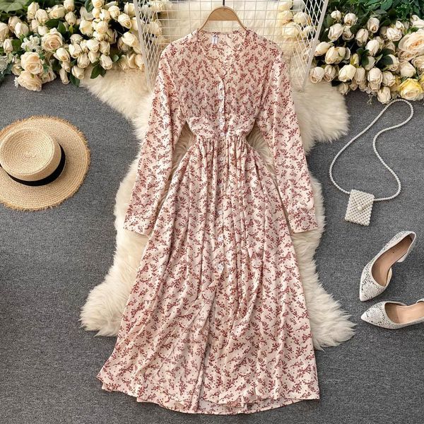 casual dresses singrain women print floral dress chiffon v neck button a line autumn waist elastic ruched french style, Black;gray
casual dresses singrain women print floral dress chiffon v neck button a line autumn waist elastic ruched french style, Black;gray