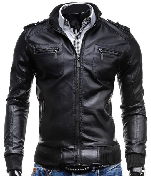 men pu jacket motorcycle coats faux leather clothing male casual clothes size s xxl solid business mens leather jackets, Black
men pu jacket motorcycle coats faux leather clothing male casual clothes size s xxl solid business mens leather jackets, Black