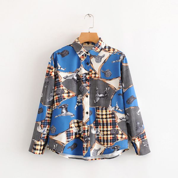 gul hurgel women's beach style animal printed single breasted shirt turn-down collar female retro classic loose blouse blusa t200321, White
gul hurgel women's beach style animal printed single breasted shirt turn-down collar female retro classic loose blouse blusa t200321, White