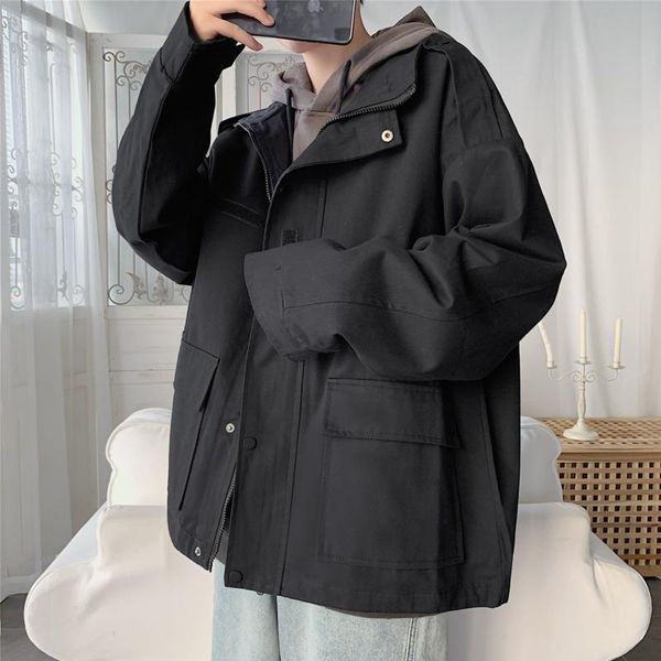 overalls jacket men's fashion solid color large pocket cotton jackets mens streetwear loose hip hop bomber men m-5xl kg-846, Black;brown
overalls jacket men's fashion solid color large pocket cotton jackets mens streetwear loose hip hop bomber men m-5xl kg-846, Black;brown