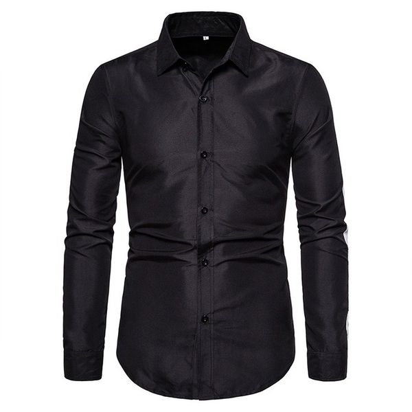 e-baihui 2021 spring autumn shirts amazon style korean men's slim solid color business casual long sleeve shirt men g-3, White;black
e-baihui 2021 spring autumn shirts amazon style korean men's slim solid color business casual long sleeve shirt men g-3, White;black