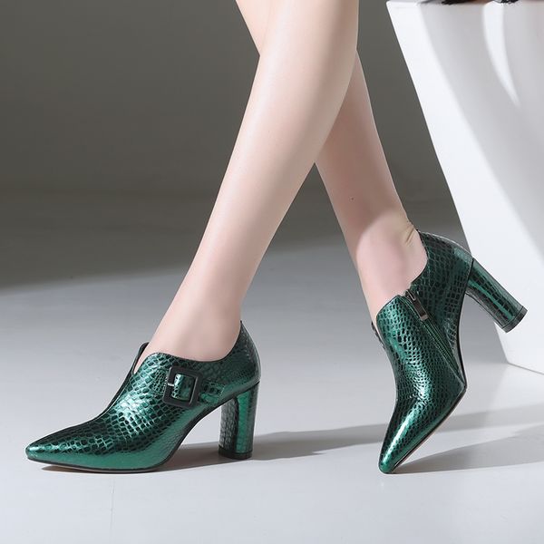 2021 women natural pumps cow patent metal buckles round snake woman heels jnfq, Black
2021 women natural pumps cow patent metal buckles round snake woman heels jnfq, Black