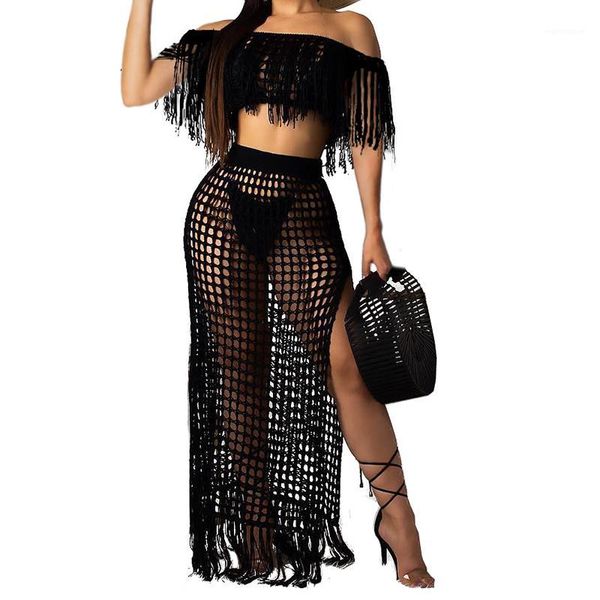 fashion women' bikini cover-ups handmade knitted tassel dress word shoulder sleeveless casual beach dress set bathing suit1, Blue;gray
fashion women' bikini cover-ups handmade knitted tassel dress word shoulder sleeveless casual beach dress set bathing suit1, Blue;gray