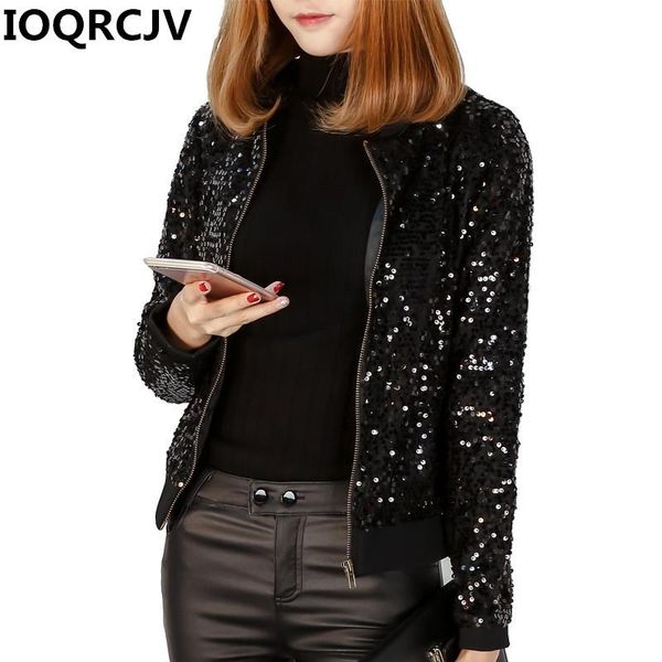 women's jackets 2021 fashion windbreaker jacket women sequin coats long sleeve casual basic black bomber female outwear r897, Black;brown
women's jackets 2021 fashion windbreaker jacket women sequin coats long sleeve casual basic black bomber female outwear r897, Black;brown