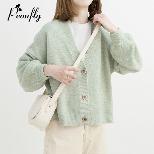 peonfly green yellow short cardigan women autumn single breasted long sleeve loose caridgan female knitted jacket women 201202, White;black
peonfly green yellow short cardigan women autumn single breasted long sleeve loose caridgan female knitted jacket women 201202, White;black