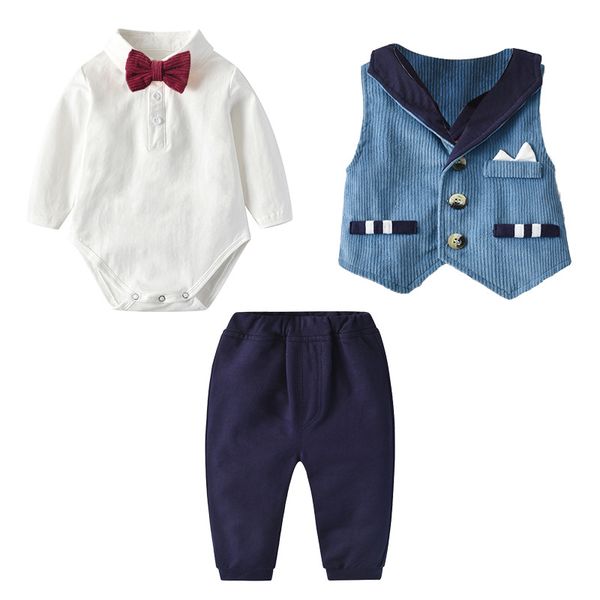2020 new product clothing sets autumn and winter children's wear men's suit gentlemen wear bow tie men's baby suit, White
2020 new product clothing sets autumn and winter children's wear men's suit gentlemen wear bow tie men's baby suit, White