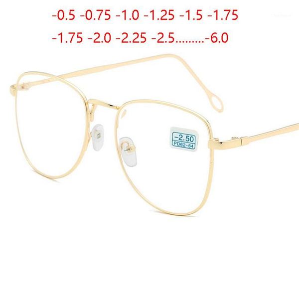 oval finished myopia glasses women men metal frame nearsighted eyewear made prescription spectacles -0.5 -0.75 -1.0 t -6.01, White;black
oval finished myopia glasses women men metal frame nearsighted eyewear made prescription spectacles -0.5 -0.75 -1.0 t -6.01, White;black