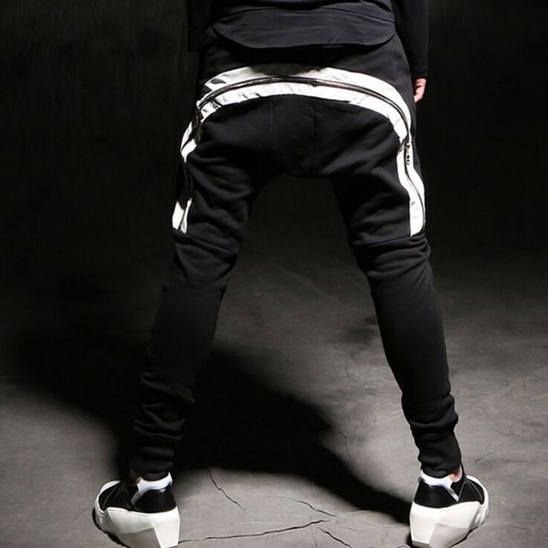 2021 autumn mens hip hop personality hairstylist men hare with zippers on the back of runners skinny slim fit pants eqi1, White;black
2021 autumn mens hip hop personality hairstylist men hare with zippers on the back of runners skinny slim fit pants eqi1, White;black