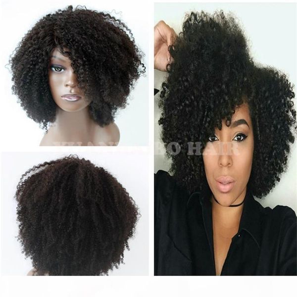 1b virgin indian short hair kinky curl lace front wig for black women ing, Black;brown
1b virgin indian short hair kinky curl lace front wig for black women ing, Black;brown
