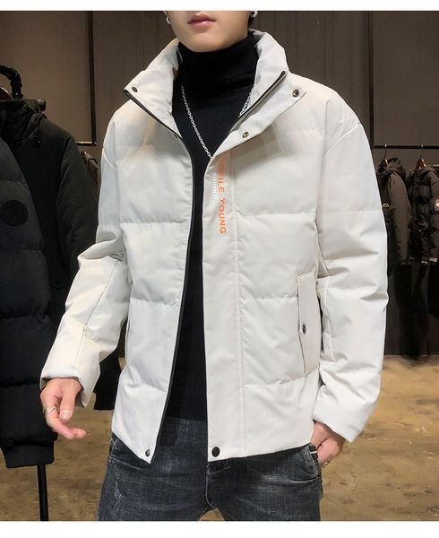 khaki the new season popular logo han edition tide with thick cotton-padded jacket to keep warm loose coat, Black;brown
khaki the new season popular logo han edition tide with thick cotton-padded jacket to keep warm loose coat, Black;brown