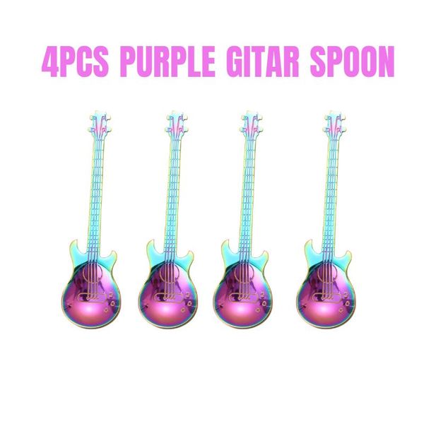 4pcs guitar coffee teaspoons 304 stainless steel musical teaspoons mixing spoons sugar spoon quality tableware party gift h sqclkz
4pcs guitar coffee teaspoons 304 stainless steel musical teaspoons mixing spoons sugar spoon quality tableware party gift h sqclkz