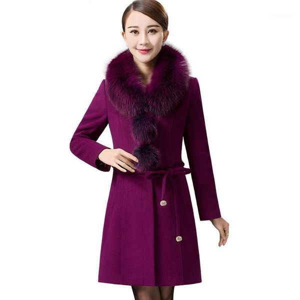 elegant middle aged women winter woolen coats fake fur collar plus size 5xl female thicken warm slim fashion long outerwear h3211, Black
elegant middle aged women winter woolen coats fake fur collar plus size 5xl female thicken warm slim fashion long outerwear h3211, Black