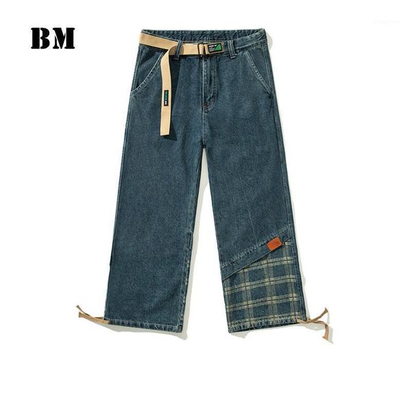 streetwear patchwork plaid cargo pants hip hop straight jeans men clothing 2021 spring harajuku denim trousers1, Blue
streetwear patchwork plaid cargo pants hip hop straight jeans men clothing 2021 spring harajuku denim trousers1, Blue