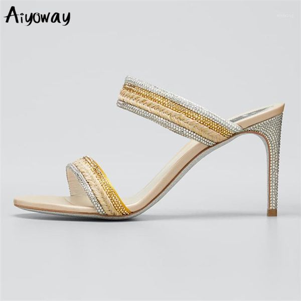 slippers aiyoway bling summer women peep toe thin high heels silver slip on sandals party dress fashion ladies shoes1, Black
slippers aiyoway bling summer women peep toe thin high heels silver slip on sandals party dress fashion ladies shoes1, Black