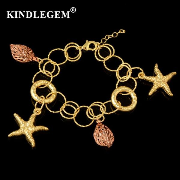 charm bracelets kindlegem 2021 fashion star leaf big pendant bracelet for women holiday party daily brand jewelry luxury rose gold color ban, Golden;silver
charm bracelets kindlegem 2021 fashion star leaf big pendant bracelet for women holiday party daily brand jewelry luxury rose gold color ban, Golden;silver