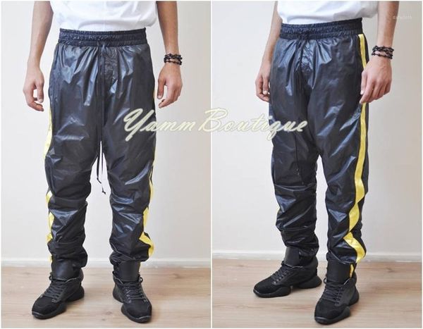 black gold nylon contrast side stripe jogger sweatpant drawstring track pants season 31
black gold nylon contrast side stripe jogger sweatpant drawstring track pants season 31