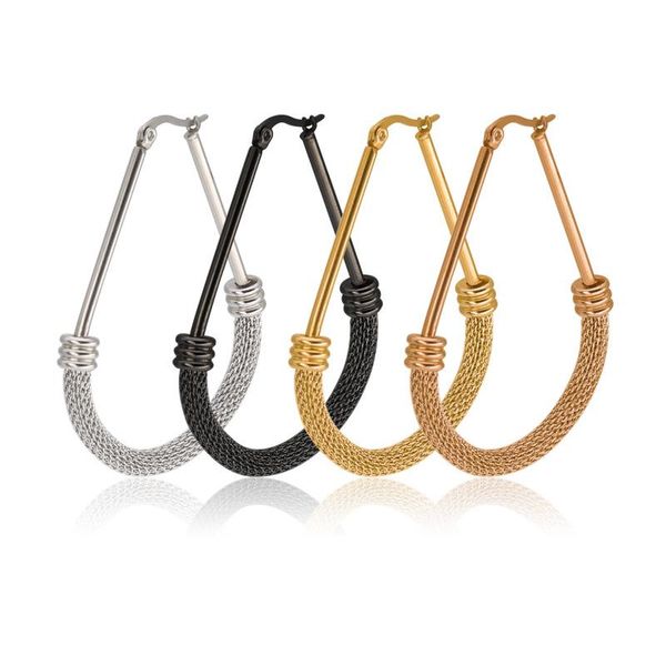 hoop & huggie fashionsnake chain type big ear stainless steel titanium black gold rose earring 20pair/lot wholesale, Golden;silver
hoop & huggie fashionsnake chain type big ear stainless steel titanium black gold rose earring 20pair/lot wholesale, Golden;silver