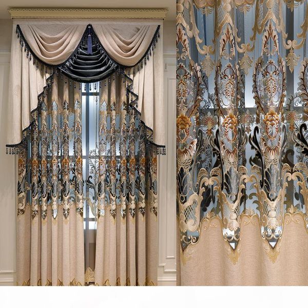 european niel water-soluble embroidery semi-shading curtains for living dining room bedroom
european niel water-soluble embroidery semi-shading curtains for living dining room bedroom