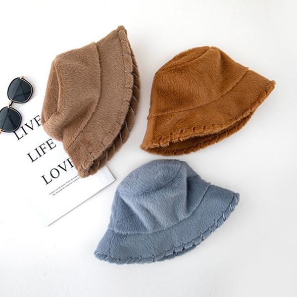 2020 New Faux Fur Fashion Bucket Hats Women Autumn Winter Thicken Warm Fisherman Hat Panama Plush Basin Cap Outdoor Korean Style, Blue;gray
2020 New Faux Fur Fashion Bucket Hats Women Autumn Winter Thicken Warm Fisherman Hat Panama Plush Basin Cap Outdoor Korean Style, Blue;gray