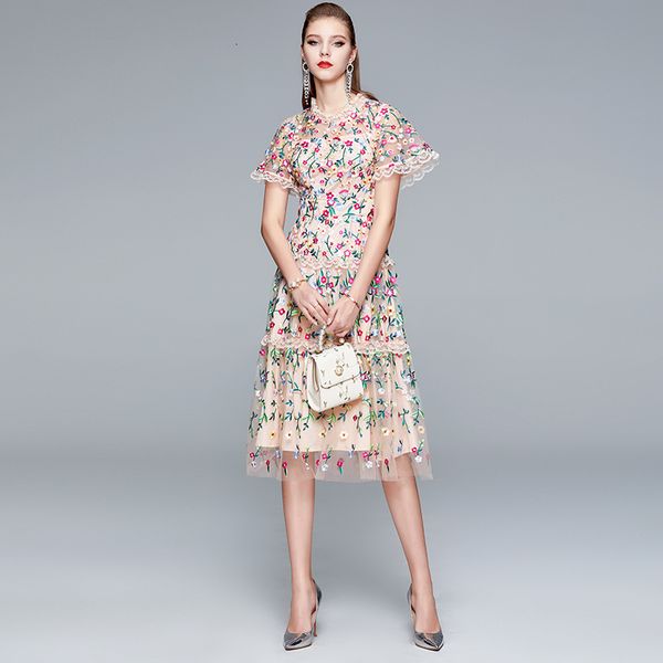 2021 new merchall summer mesh runway women flare sleeve embroidery elegant lace midi vestido mujer verano 71a8, Black;gray
2021 new merchall summer mesh runway women flare sleeve embroidery elegant lace midi vestido mujer verano 71a8, Black;gray