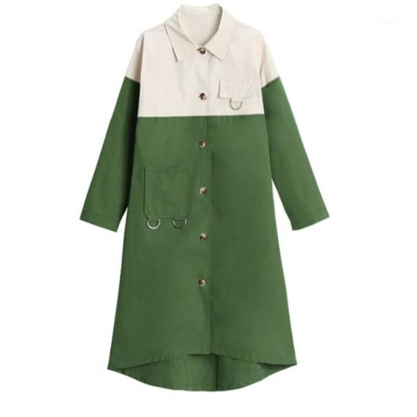 fashion overalls women 2020 new spring temperament fashion patchwork large size trench coat slim loose tide1, Tan;black
fashion overalls women 2020 new spring temperament fashion patchwork large size trench coat slim loose tide1, Tan;black