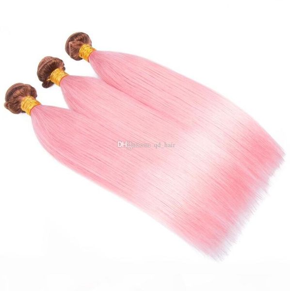 medium brown mix with baby pink silky straight 3bundles two tone color #4 and pink virgin human hair extensions 3pcs, Black
medium brown mix with baby pink silky straight 3bundles two tone color #4 and pink virgin human hair extensions 3pcs, Black