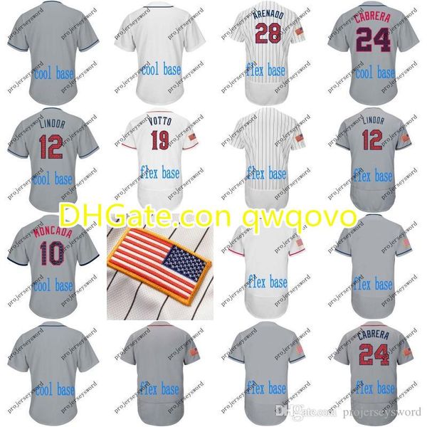 2018 stars & stripes jersey mens 10 yoan moncada 19 joey votto 12 francisco lindor 28 nolan arenado 24 miguel cabrera baseball jersey, Blue;black
2018 stars & stripes jersey mens 10 yoan moncada 19 joey votto 12 francisco lindor 28 nolan arenado 24 miguel cabrera baseball jersey, Blue;black