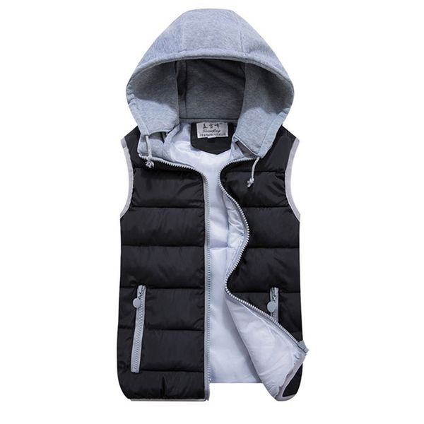 women autumn winter vest pink black warm cotton wadded hooded with zipper waistcoat plus size 3xl casual short jacket 201031, Black;white
women autumn winter vest pink black warm cotton wadded hooded with zipper waistcoat plus size 3xl casual short jacket 201031, Black;white