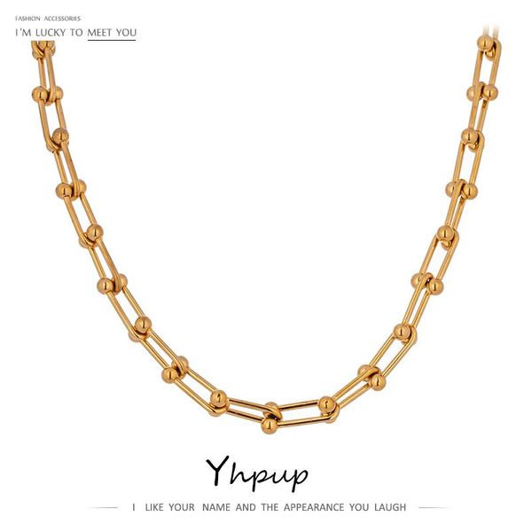 yhpup minimalist 316l stainless steel chain collar necklace 18 k metal gold statement necklace jewelry party gift, Silver
yhpup minimalist 316l stainless steel chain collar necklace 18 k metal gold statement necklace jewelry party gift, Silver