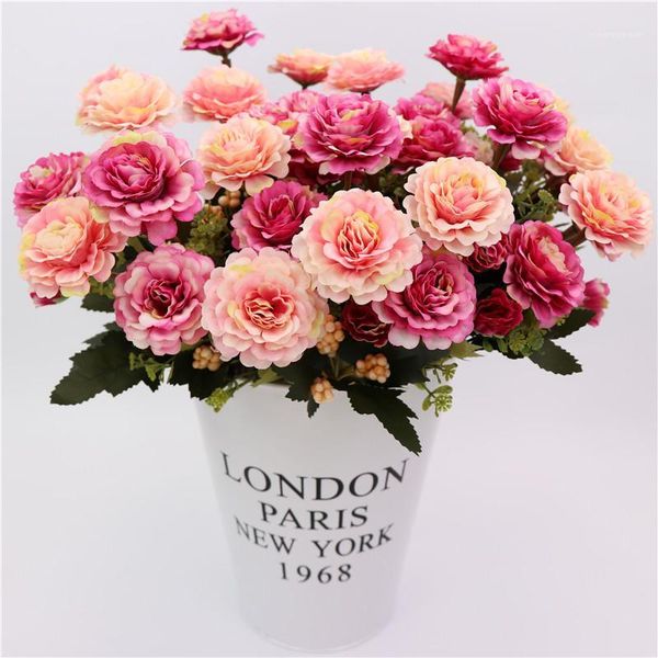 14 heads 1pcs beautiful rose peony artificial silk flower small bouquet family gathering spring wedding diy decoration1
14 heads 1pcs beautiful rose peony artificial silk flower small bouquet family gathering spring wedding diy decoration1