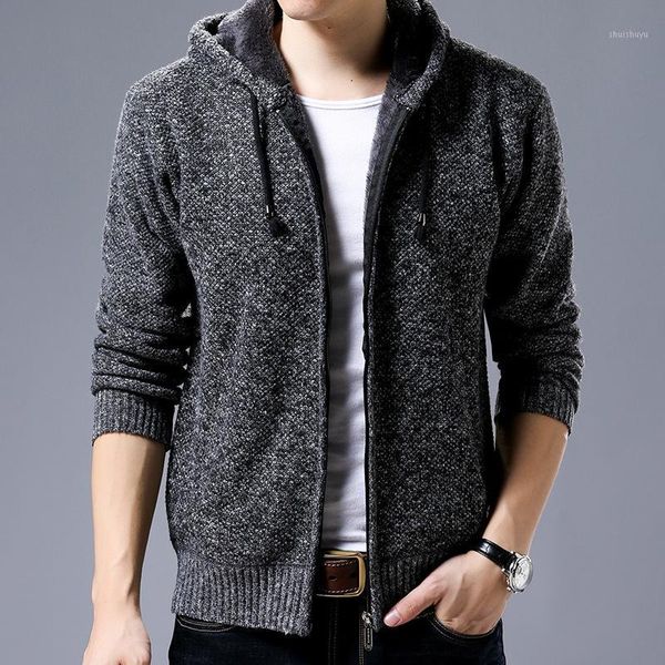 men thick hooded zip up cardigan sweater winter knitted oversized sweater grey casual outerwear boys knitwear sweatercoat xxxl1, White;black
men thick hooded zip up cardigan sweater winter knitted oversized sweater grey casual outerwear boys knitwear sweatercoat xxxl1, White;black
