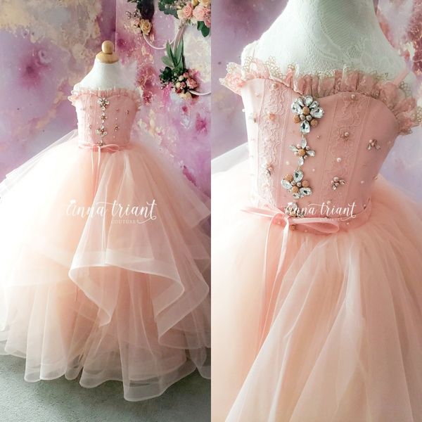 blush pink ruffles flower girl dresses for wedding beaded crystal lace baby wedding guest dress birthday gowns, White;blue
blush pink ruffles flower girl dresses for wedding beaded crystal lace baby wedding guest dress birthday gowns, White;blue