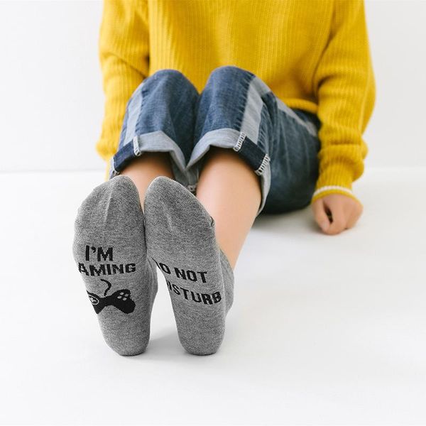 letter style socks do not disturb i`m gaming socks women men funny printed happy casual cotton couple socks dropshipping wmtuah, Black
letter style socks do not disturb i`m gaming socks women men funny printed happy casual cotton couple socks dropshipping wmtuah, Black