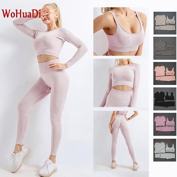 yoga outfits wohuadi 3piece women's clothing seamless set fitness sports bra long sleeve shirt high waist leggings gym sportswear femal, White;red
yoga outfits wohuadi 3piece women's clothing seamless set fitness sports bra long sleeve shirt high waist leggings gym sportswear femal, White;red