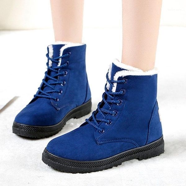2020 women winter snow boots warm flat plus size platform lace up ladies women's shoes new flock fur suede ankle boots female1, Black
2020 women winter snow boots warm flat plus size platform lace up ladies women's shoes new flock fur suede ankle boots female1, Black