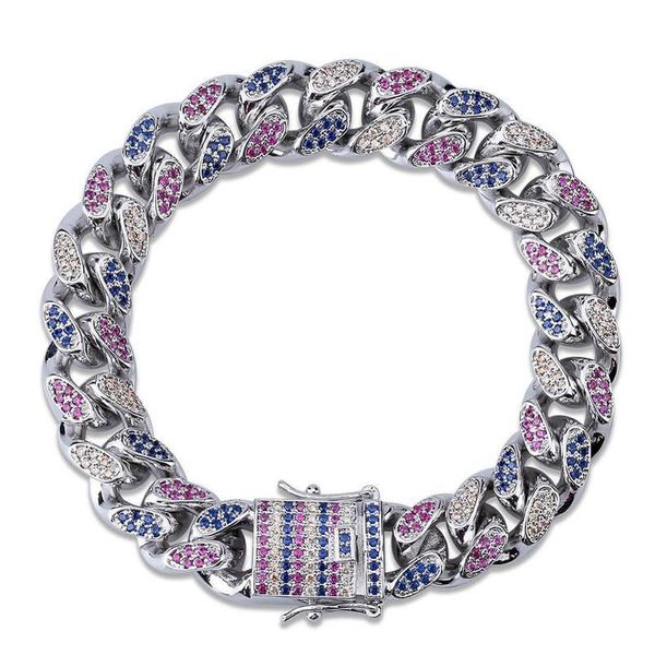 custom hip hop micro pave zircon color zircon bracelet miami cuba chain ice out men's personality rainbow bracelet wmtecx, Black
custom hip hop micro pave zircon color zircon bracelet miami cuba chain ice out men's personality rainbow bracelet wmtecx, Black